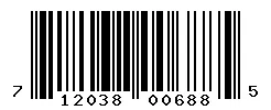 UPC barcode 712038006885