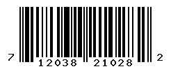 UPC barcode number 712038210282