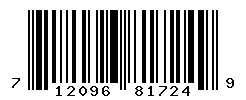UPC barcode number 712096817249