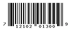 712102013009 barcode