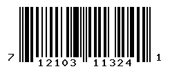 UPC barcode 712103113241