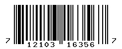 UPC barcode 712103163567