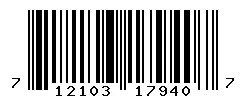 UPC 712103179407 barcode image