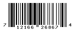 UPC barcode 712166268674