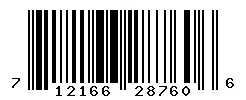 UPC barcode 712166287606