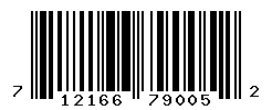 UPC barcode number 712166790052