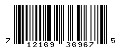 UPC barcode number 712169369675