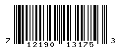 UPC barcode number 712190131753