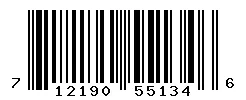 UPC 712190551346 barcode image