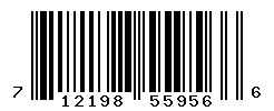 UPC barcode number 712198559566