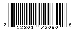 UPC barcode number 712201720808