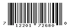 UPC barcode 712201726800