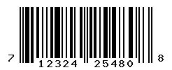 UPC barcode 712324254808