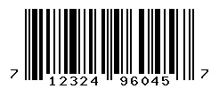 UPC barcode 712324960457