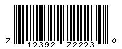 UPC barcode number 712392722230