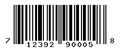UPC barcode number 712392900058