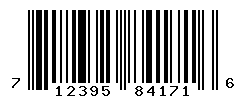 UPC barcode number 712395841716