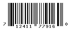 UPC barcode 712411779160