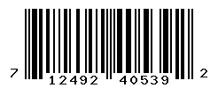 UPC barcode 712492405392