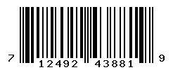 UPC barcode 712492438819