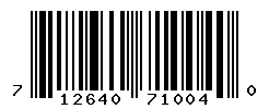 UPC barcode number 712640710040