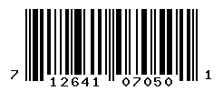upc 712641070501 barcode image