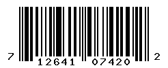 UPC barcode number 712641074202