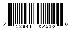 UPC barcode number 712641075100