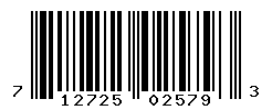 UPC barcode number 712725025793