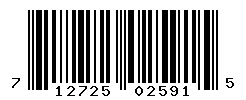 UPC barcode number 712725025915