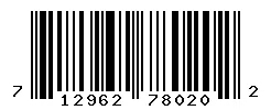 UPC 712962780202 barcode image