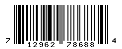 UPC barcode number 712962786884