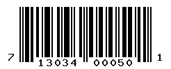 upc 713034000501 barcode image