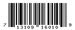 upc 713109160109 barcode image