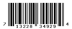 UPC barcode number 713228349294