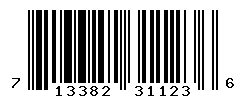 upc 713382311236 barcode image
