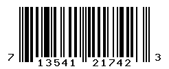 UPC barcode number 713541217423