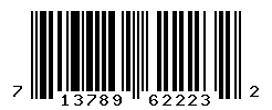 UPC barcode number 713789622232