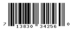 UPC barcode number 713830342560