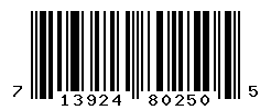 upc 713924802505 barcode image