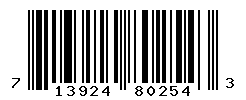 upc 713924802543 barcode image