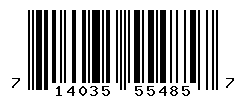 UPC barcode number 714035554857