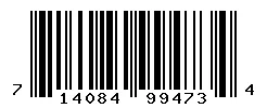 UPC 714084994734 barcode image