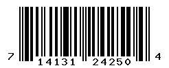 UPC barcode number 714131242504