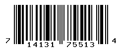 UPC barcode number 714131755134