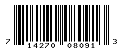 UPC barcode number 714270080913