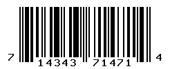 UPC barcode 714343714714