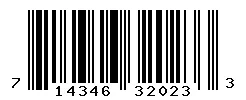 UPC barcode 714346320233