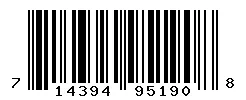 UPC barcode 714394951908
