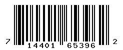 UPC barcode number 714401653962